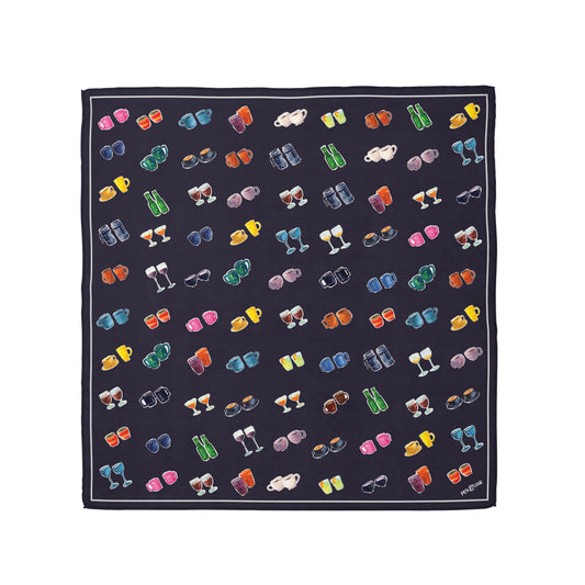 Midnight Conversation Starters Silk Scarf