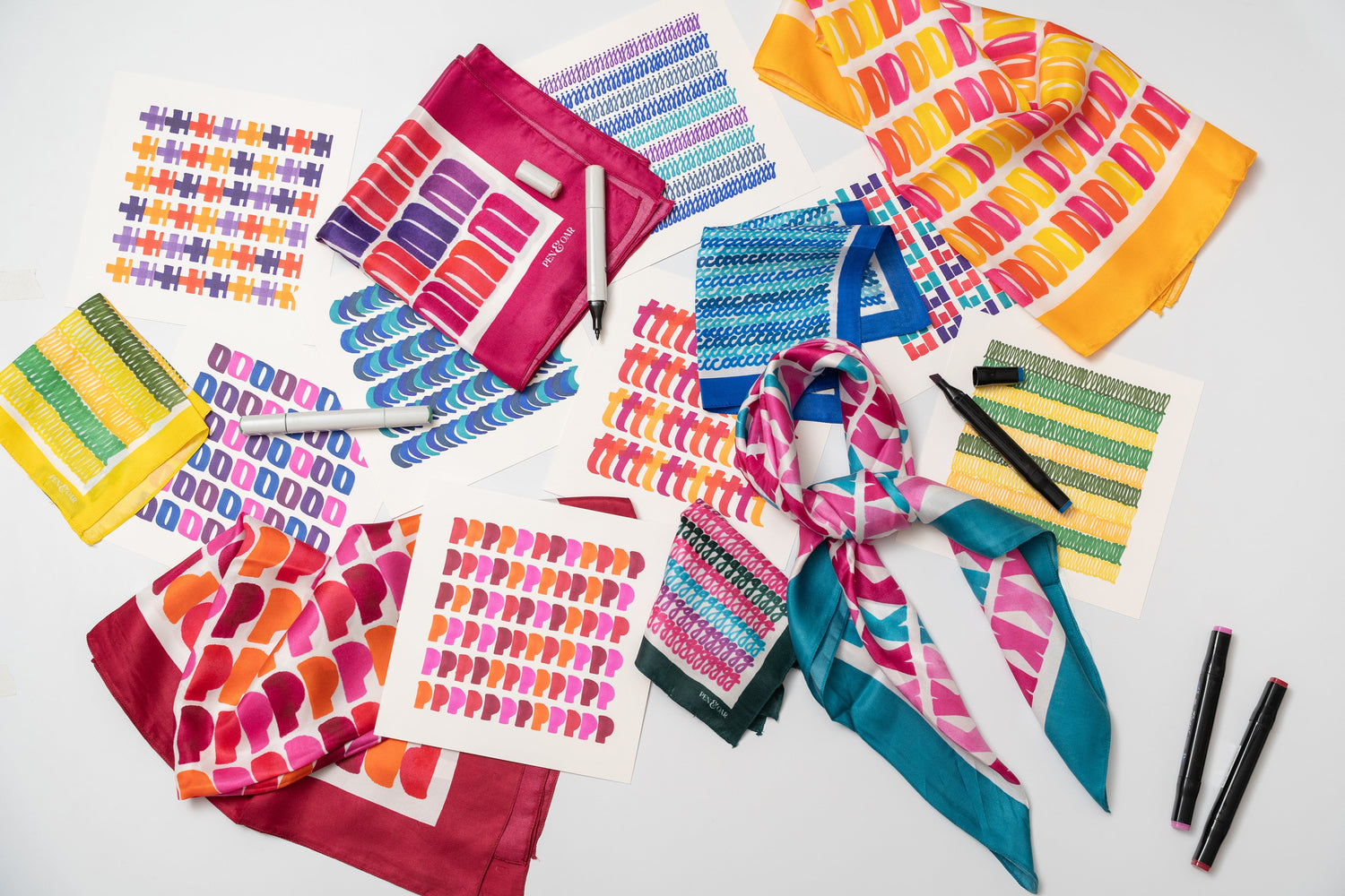 Initials Collection Scarves & Pocket Squares