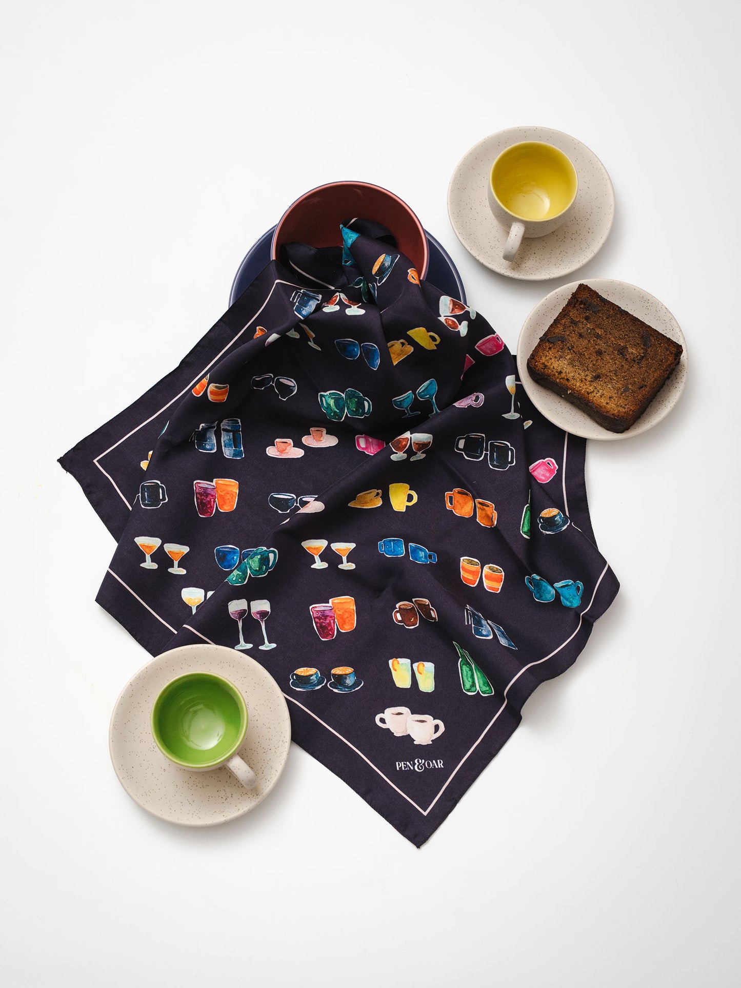 Midnight Conversation Starters Silk Scarf