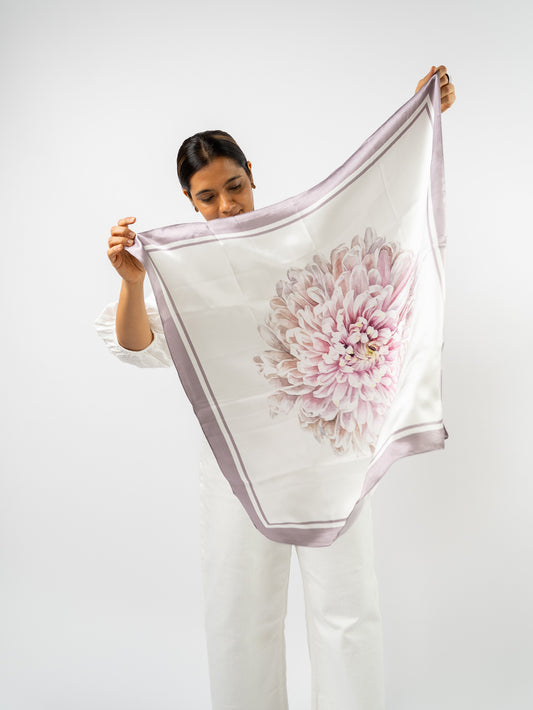 With Oneself Silk Scarf