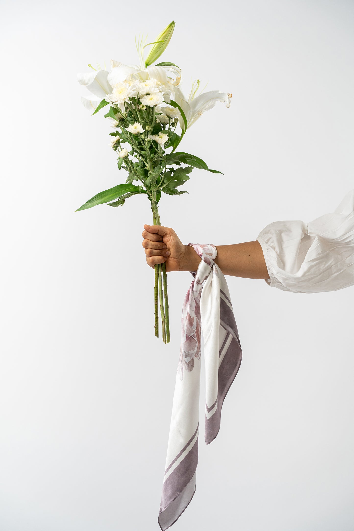 With Oneself Silk Scarf