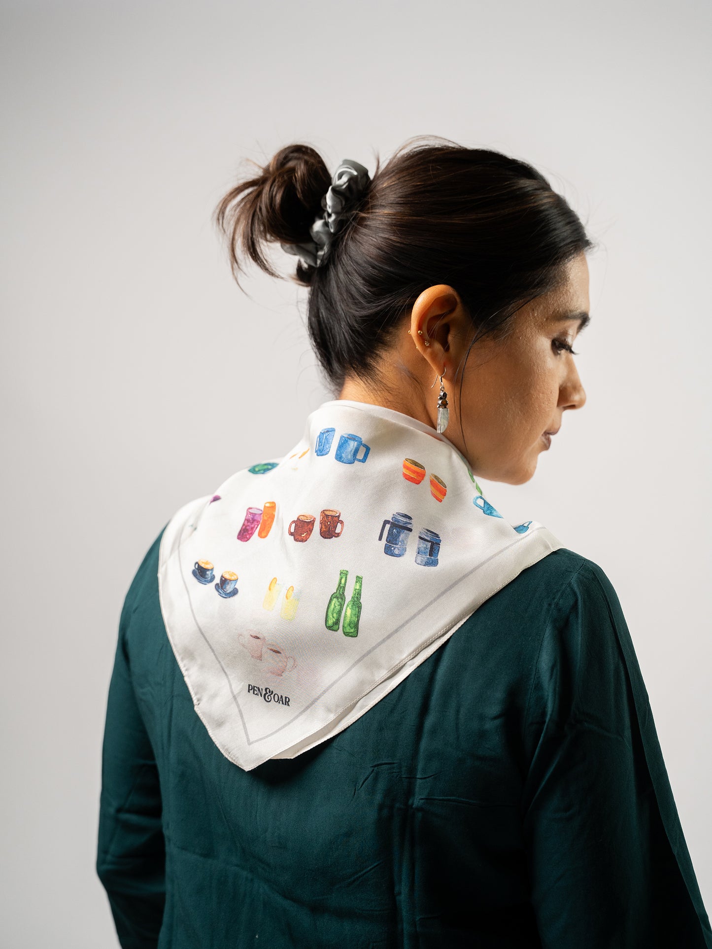 Morning Conversation Starters Silk Scarf