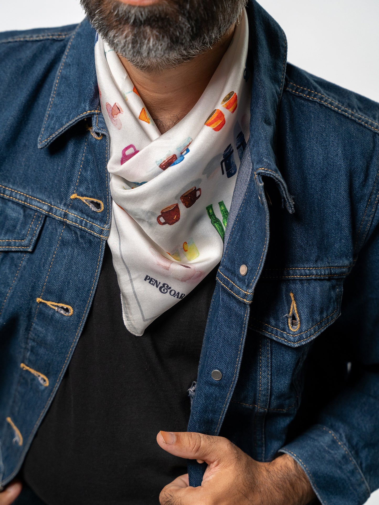 Morning Conversation Starters Silk Scarf