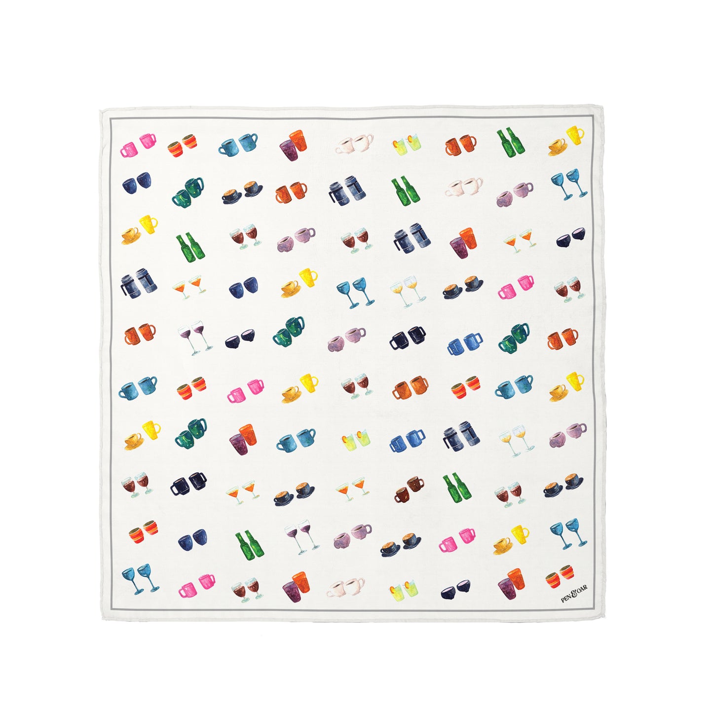 Morning Conversation Starters Silk Scarf