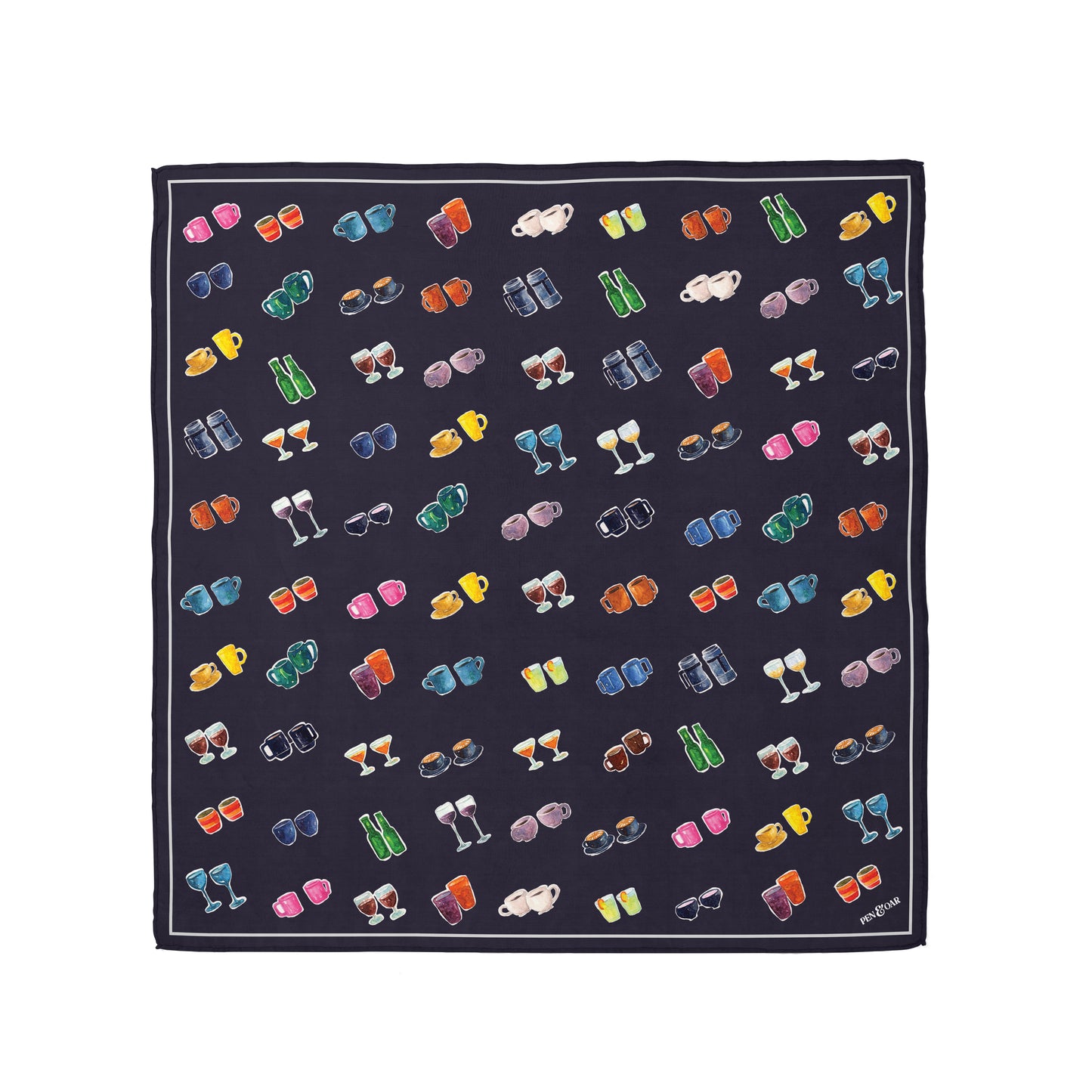 Midnight Conversation Starters Silk Scarf